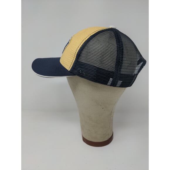 Dodge Ram SA Strapback Meshback Hat Embroidered Logo Blue Yellow - Picture 5 of 11